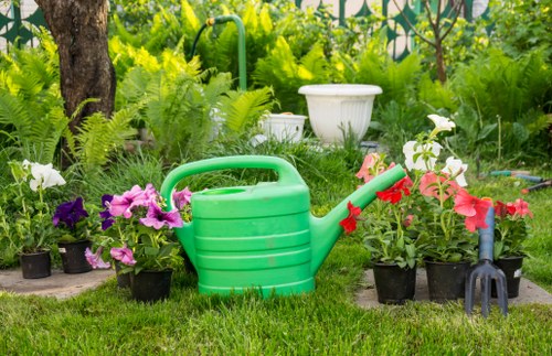 Low-maintenance garden redesign for a Brentcross property with structured planting